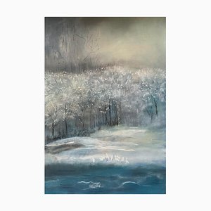 Zdenka Palkovic, Winter Mood, 2021, Pastel on Paper, Framed-CHG-1300740