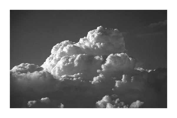 Zen Cloud Skyscape in Black and White, Limited Edition Giclée Print, 2021-RWC-984022