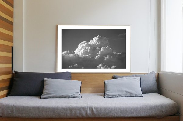 Zen Cloud Skyscape in Black and White, Limited Edition Giclée Print, 2021-RWC-984022