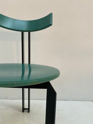 Zeta Turquoise Dining Chairs by Harvink, 1980s, Set of 4-QVY-1747250