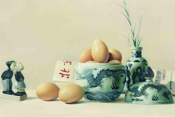 Zhang Wei Guang, Breakfast, Oil Painting, 2000s-ZCI-1769897