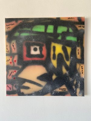 Ziv Lahat, Be To Be, 2023, Spray Paint and Acrylic Markers on Canvas-CHG-2030264