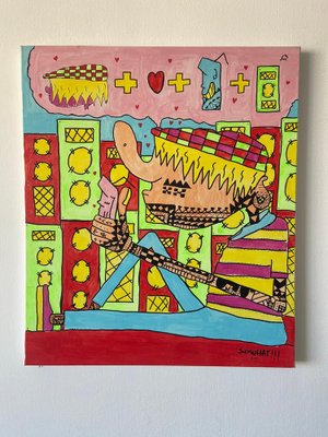 Ziv Lahat, What I Want for this Year, 2020, Acrylic and Markers on Canvas-CHG-2030272