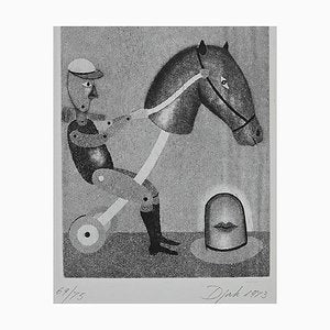 Zivko Djak, Rocking Horse, Etching, 1973-ZCI-871261