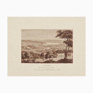 Zurich Landscape - Original Etching on Paper - 19th Century 19th Century-ZCI-758493