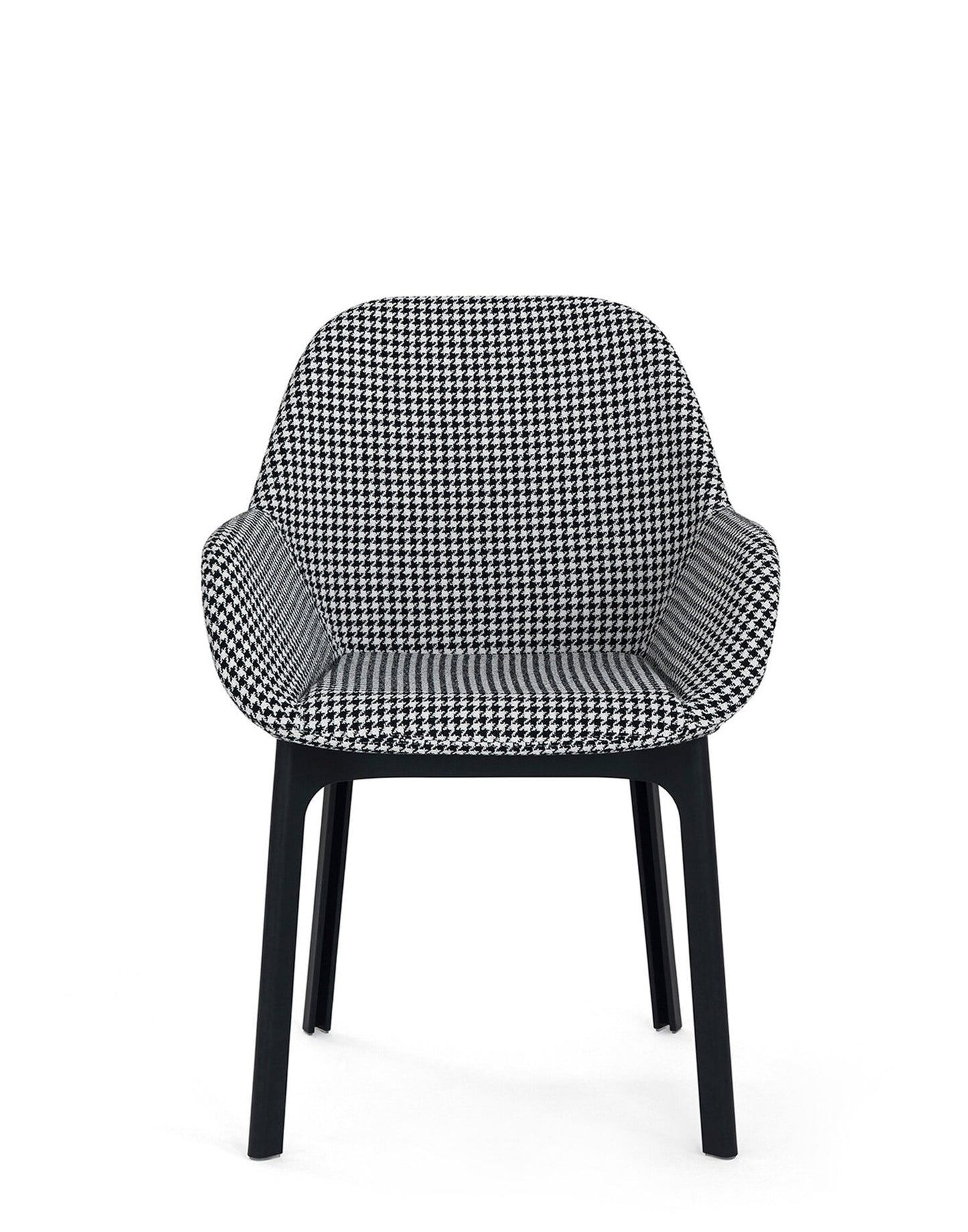 Clap Armchair by Kartell #Embossed fabric/HOUNDSTOOTH BLACK/BLACK