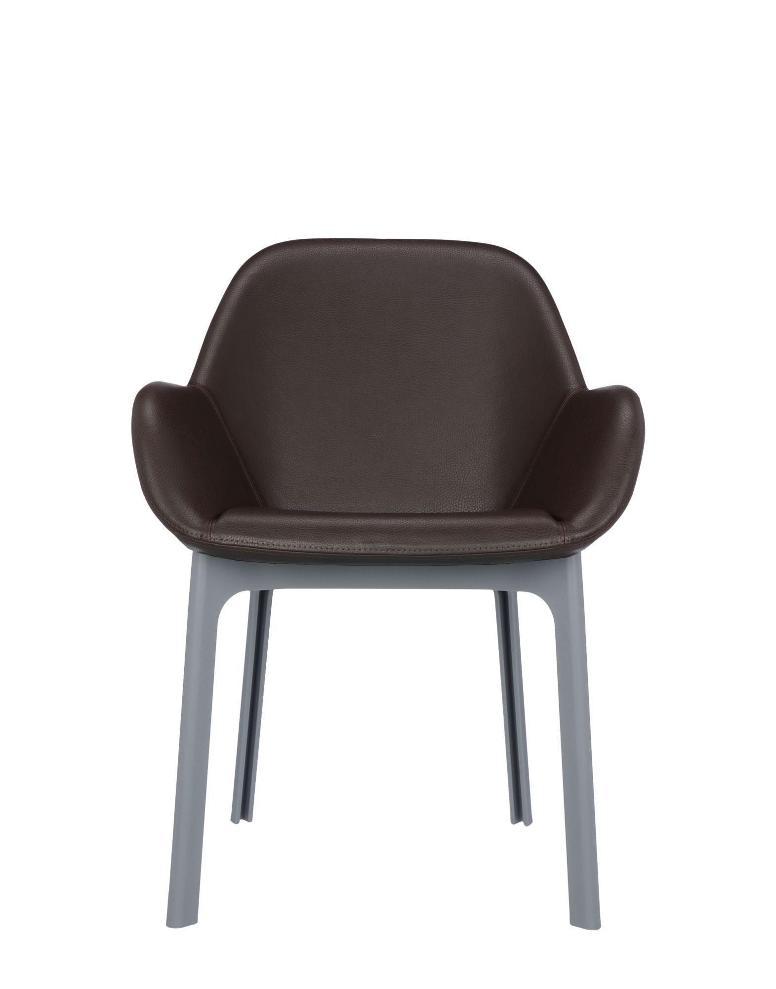 Clap Armchair by Kartell #PVC/BRICK RED/GREY