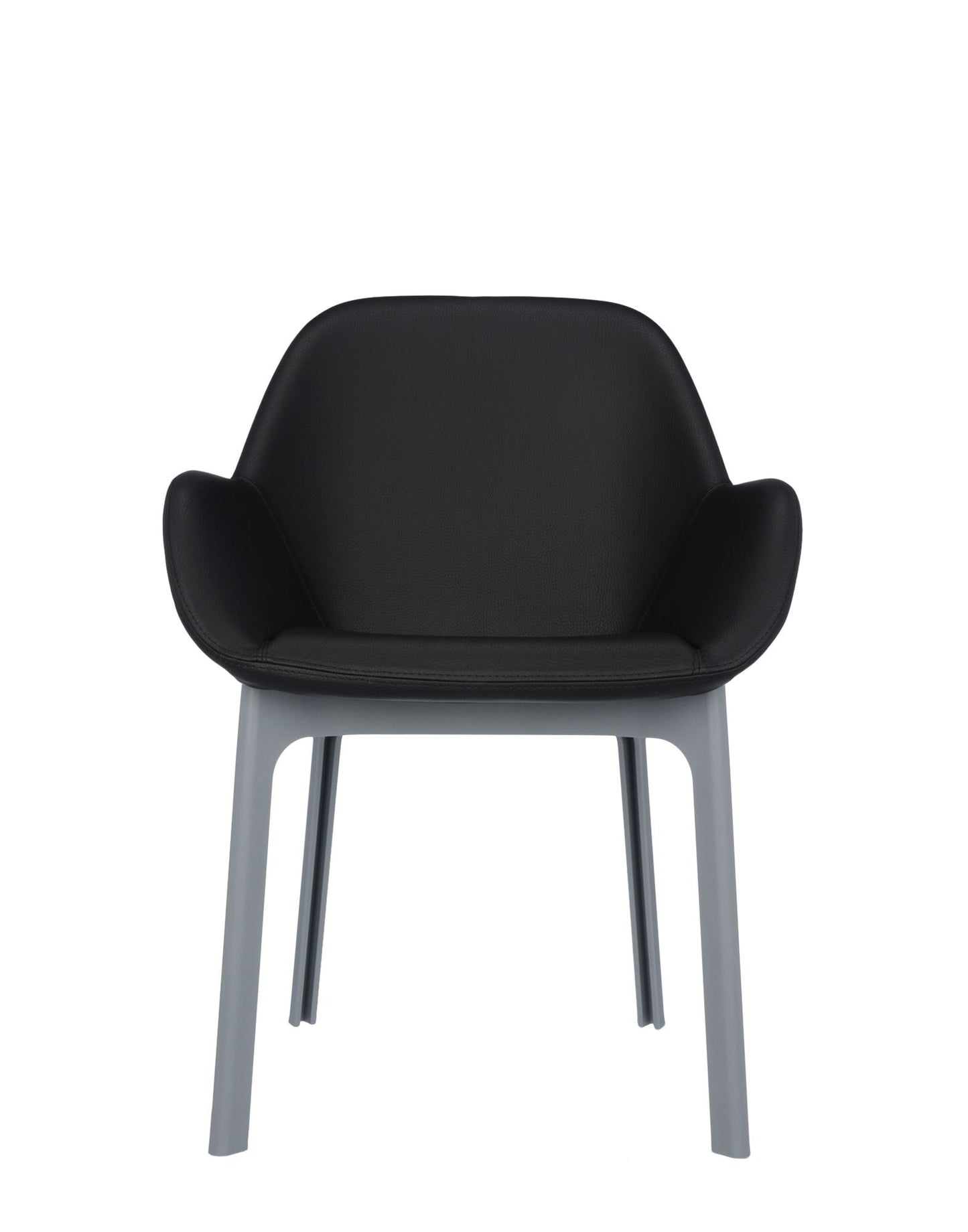 Clap Armchair by Kartell #PVC/GLOSSY BLACK/GREY