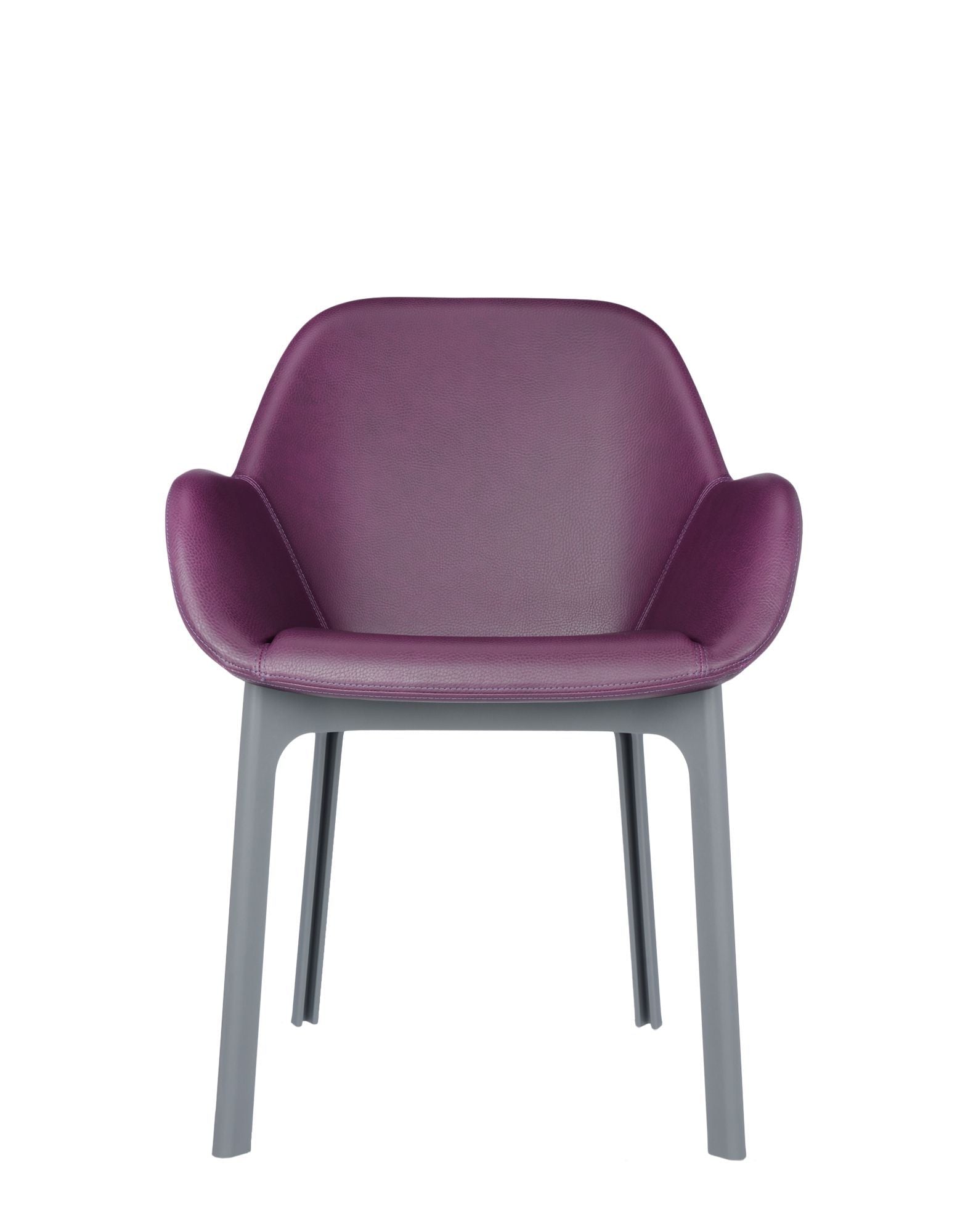 Clap Armchair by Kartell #PVC/PLUM/GREY