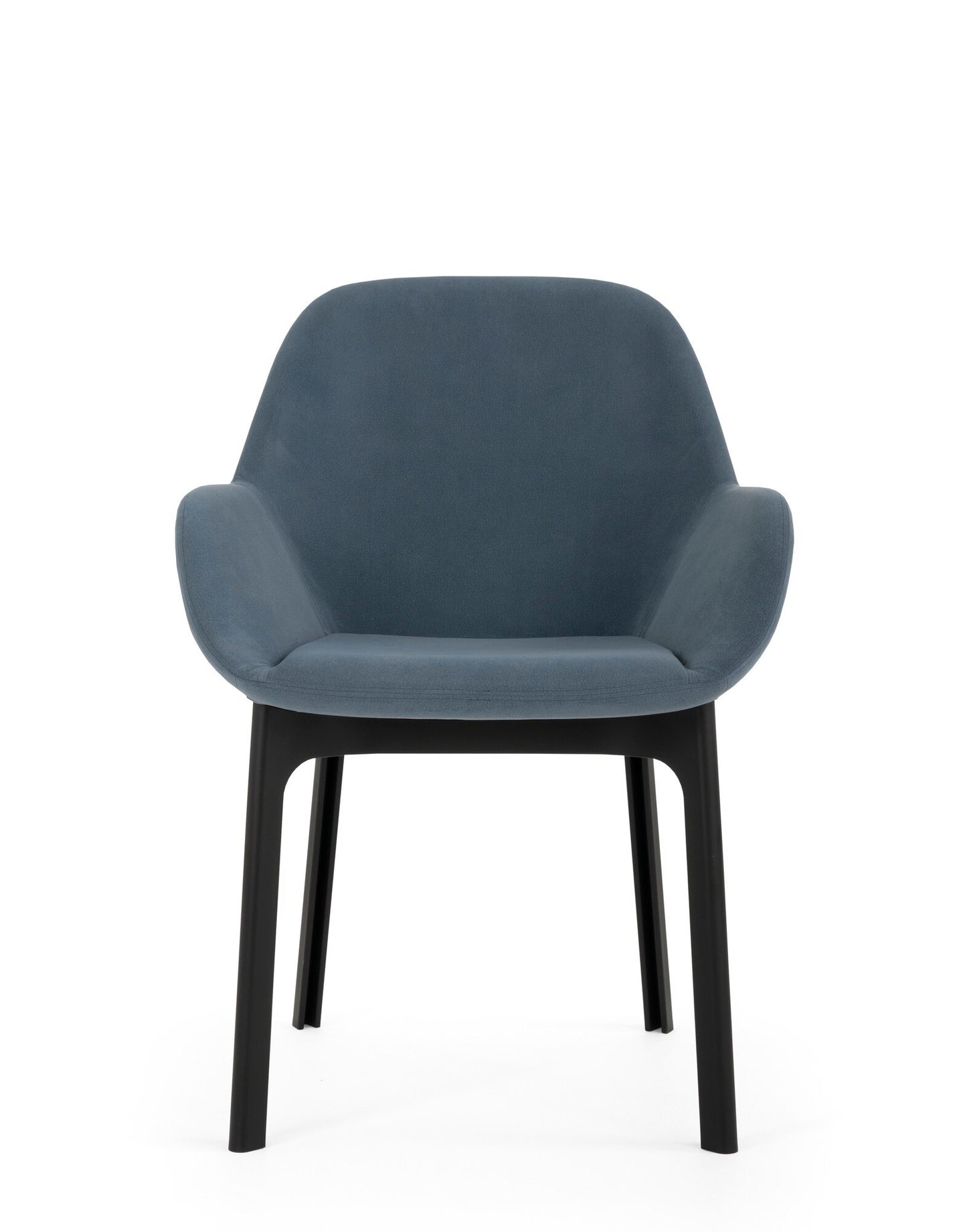 Clap Armchair by Kartell #AQUACLEAN/POWDER BLUE/BLACK