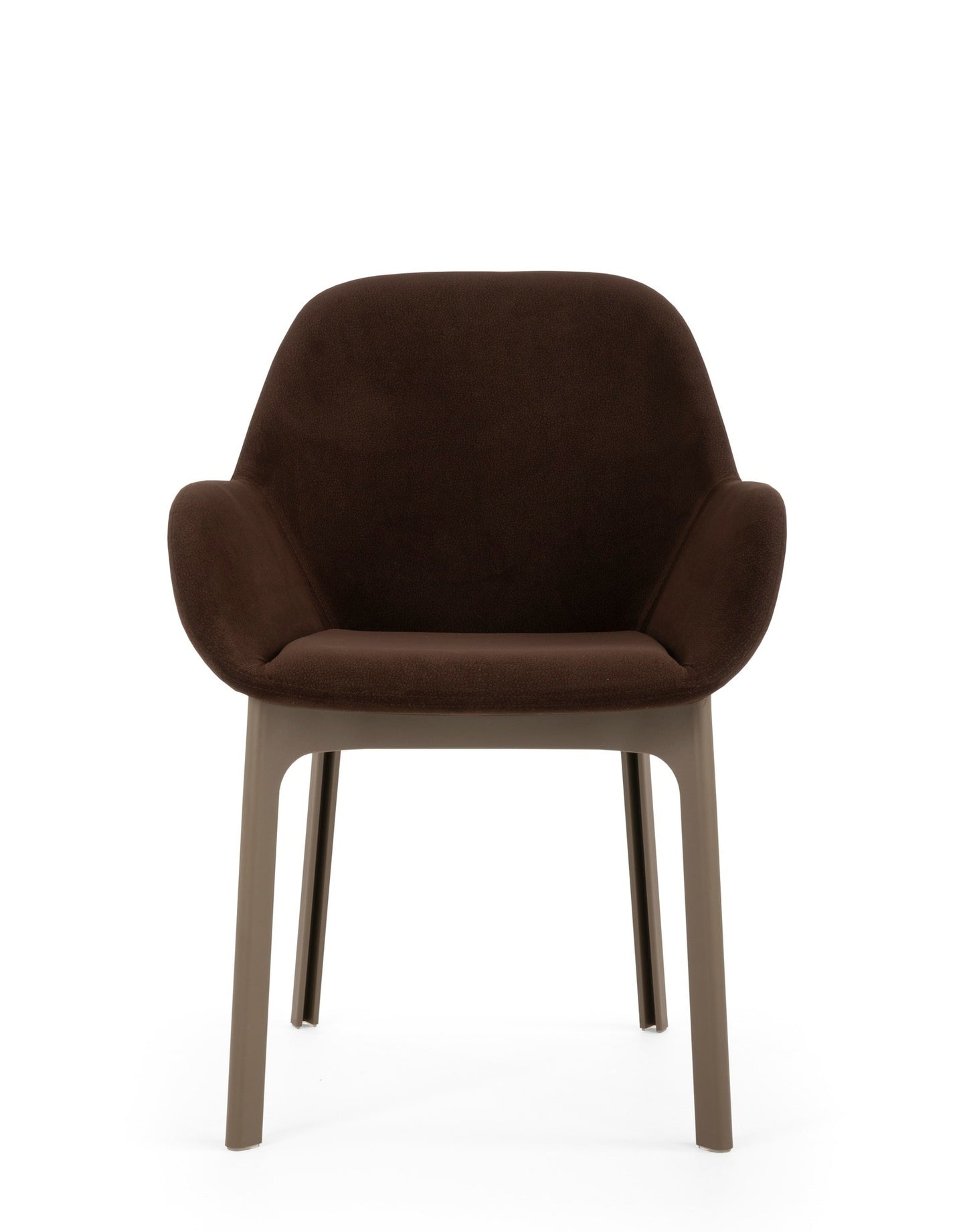 Clap Armchair by Kartell #AQUACLEAN/BRICK RED/TAUPE