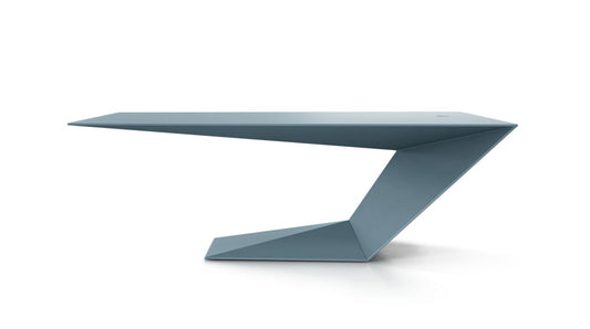 Furtif Large Desk by Roche Bobois #Matte / Tenax lacquer/Canard blue