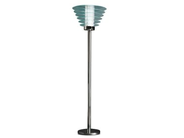 0024 LARGE - Glass and metal floor lamp by FontanaArte