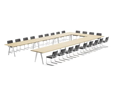 1500 - Wooden conference table by Thonet