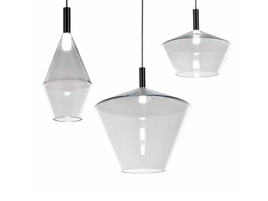 24 GRADI - LED blown glass pendant lamp by Reflex