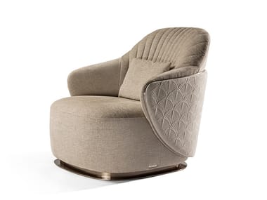 ADELE - Upholstered fabric armchair with armrests by Visionnaire