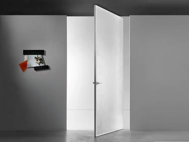 ALADIN PIVOT PLAIN - Pivot flush-fitting glass door by Glas Italia
