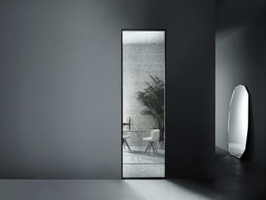 ALADIN SWING PLAIN - Hinged flush-fitting glass door by Glas Italia