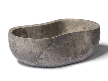 ANIMA - Countertop stone washbasin by Salvatori