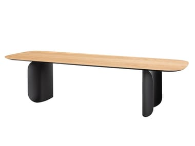 BARRY - Rectangular wooden table by Miniforms