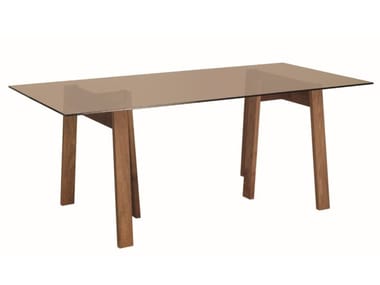 BASIS - Wooden table / trestle by e15