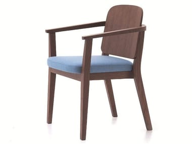CHELSEA 12 - Stackable chair with armrests by Very Wood