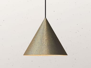 CONE 286.12 - Brass outdoor pendant lamp by Il Fanale