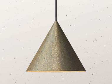CONE 286.13 - Brass outdoor pendant lamp by Il Fanale