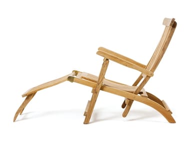 CRUISE - Folding deck chair with footrest by Ethimo