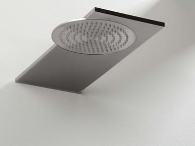 DOT316 - Wall-mounted rectangular stainless steel overhead shower by Ritmonio
