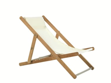 ELLE - Recliner synthetic fabric deck chair by Ethimo
