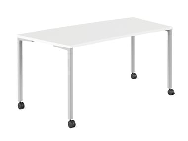 EVERYWHERE - Modular bench desk with castors by Herman Miller