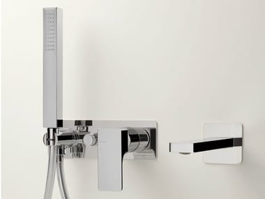 GLITTER - Wall-mounted bathtub set with hand shower by Ritmonio