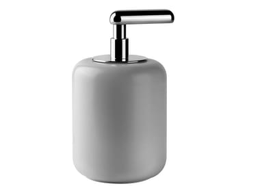 GOCCIA - Porcelain stoneware Bathroom soap dispenser by Gessi