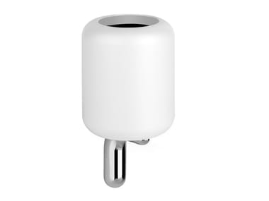 GOCCIA - Wall-mounted porcelain stoneware toothbrush holder by Gessi