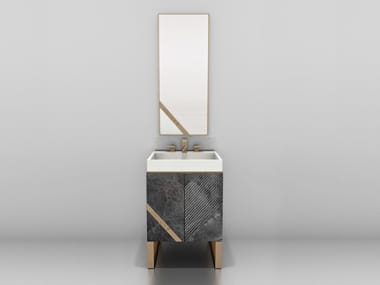 HARMONY - Marble vanity unit with drawers by Visionnaire