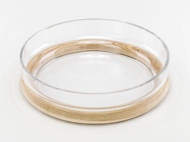 HOOP - Wood and glass bowl by TON