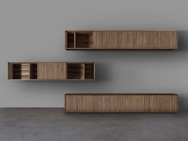 JANTAR - Sectional solid wood storage wall by Artisan