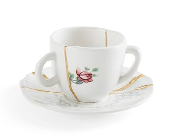 KINTSUGI - Porcelain espresso cup with saucer (Request Info)