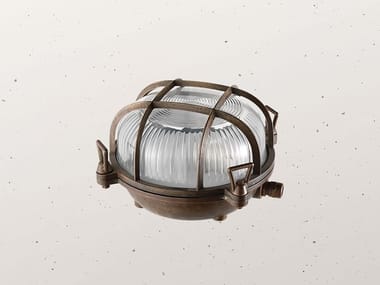 MARINA 247.38 - Brass Bulkhead ceiling light by Il Fanale