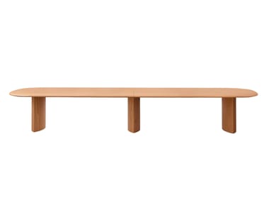 PLAUTO MAXXXI - Rectangular wooden table by Miniforms