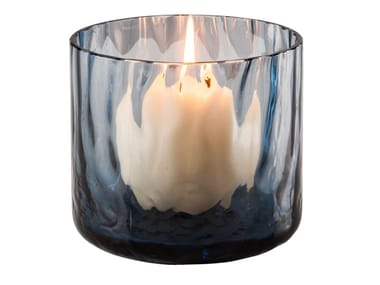 NIGHT IN VENICE - Blown glass candle holder by Venini
