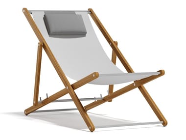 NIRVANA - Recliner textilene deck chair with armrests by Atmosphera