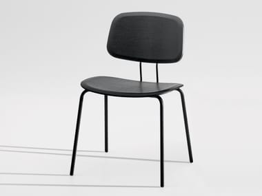 OKITO PLY DINING - Stackable plywood chair by Zeitraum