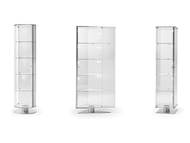 ONIS - Glass display cabinet with integrated lighting by Reflex