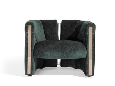 PETRA - Upholstered fabric armchair with armrests by Visionnaire