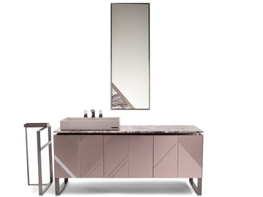 PLEASURE - Vanity unit with mirror by Visionnaire