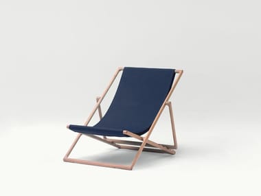 PORTOFINO - Folding recliner deck chair by Paola Lenti