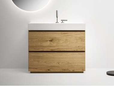 PURE - Single vanity unit with drawers by Falper