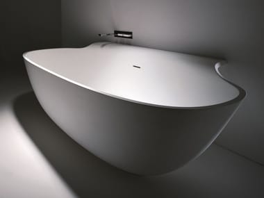 SCOOP - Oval Cristalplant® bathtub by Falper